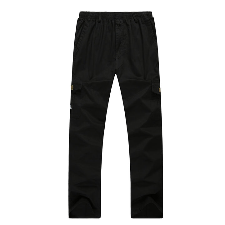 Herren weite Cargo-Bundhose mit Multifachtaschen & entspanntem Baggy‑Schnitt Echoarchiv