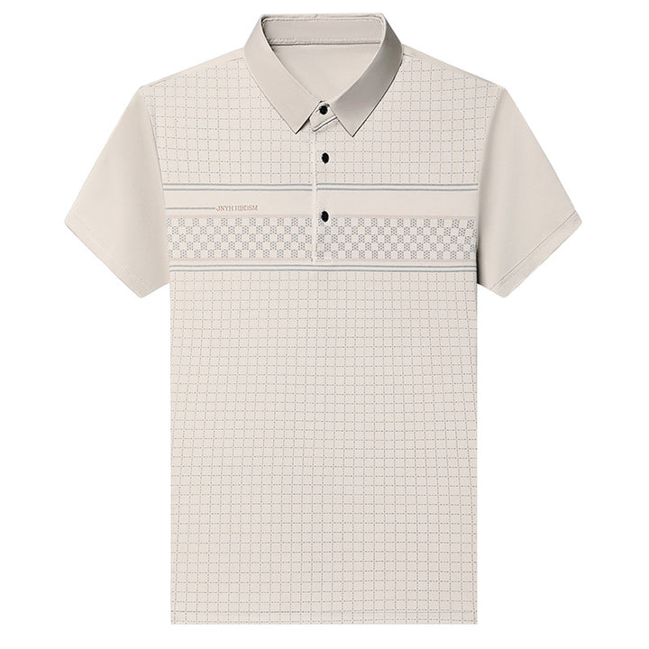 Herren Poloshirt mit atmungsaktivem Piqué-Design und stilvollen Kontraststreifen Echoarchiv