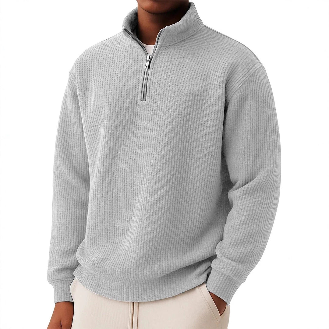 Herren Hochwertiger Pullover mit Reißverschluss Echoarchiv
