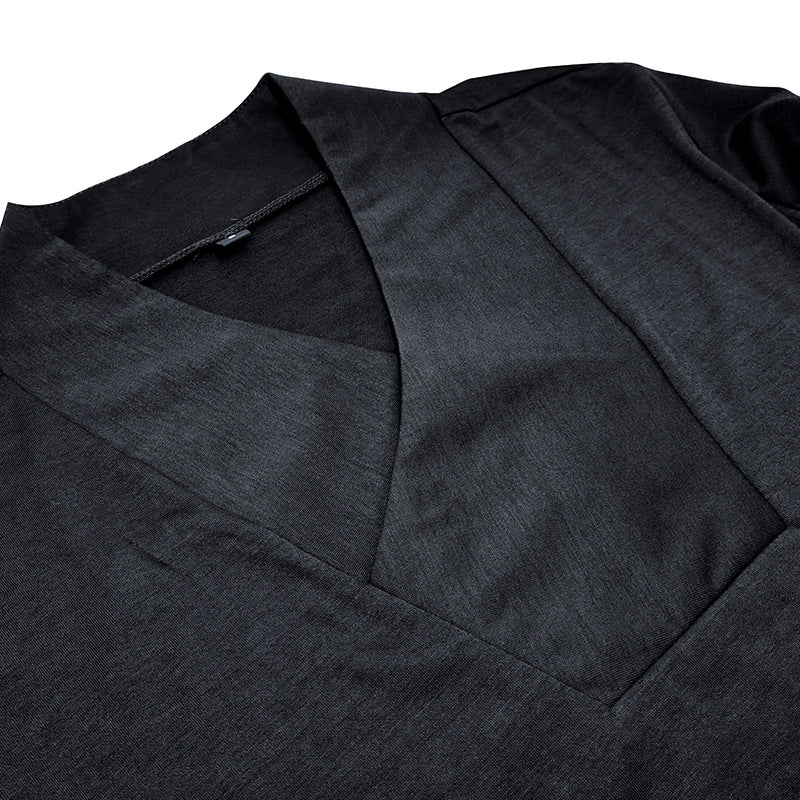 Herren Langarmshirt mit modernem Stehkragen Echoarchiv