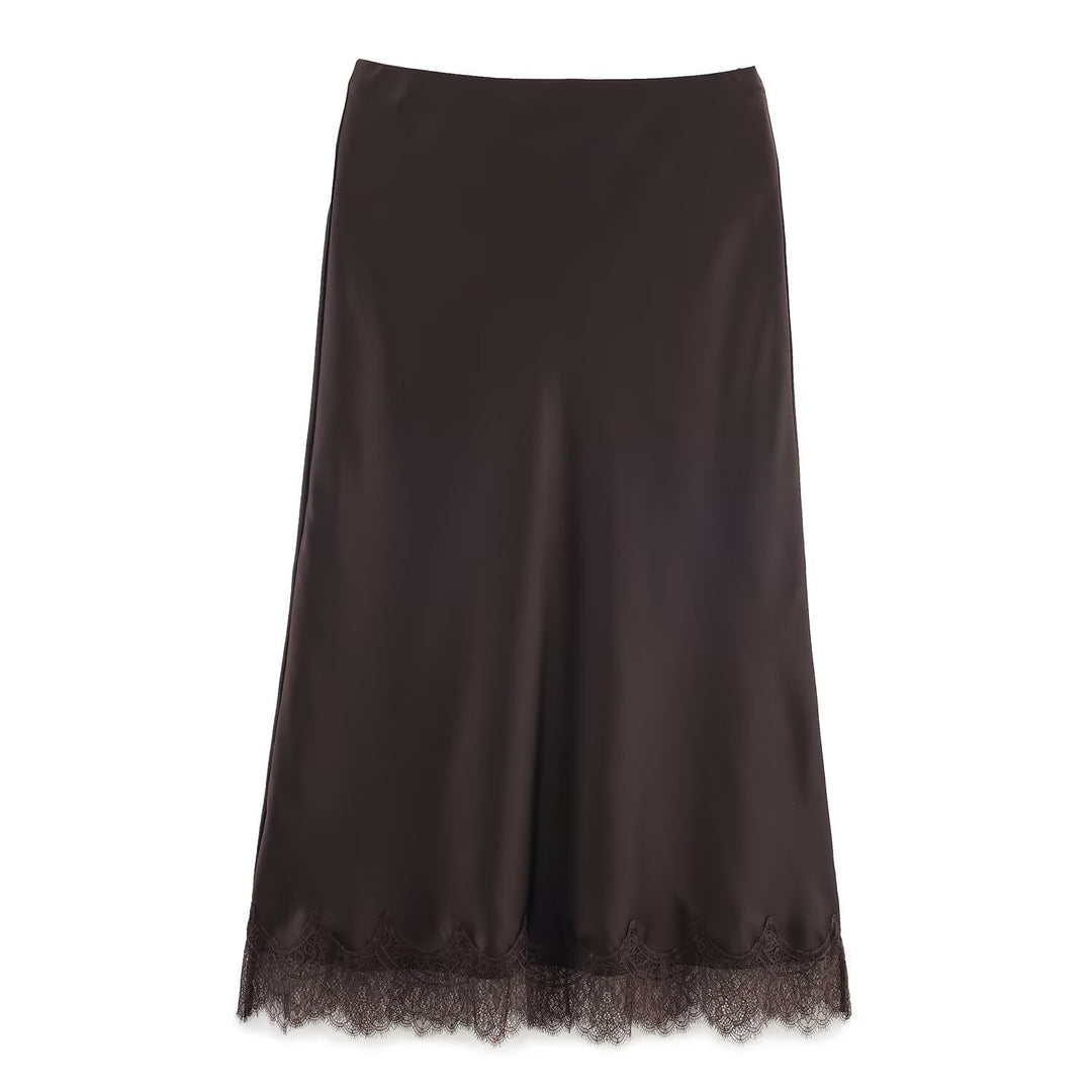 Damen elegantes Nachthemd mit zarter Spitzenverzierung Echo Archiv