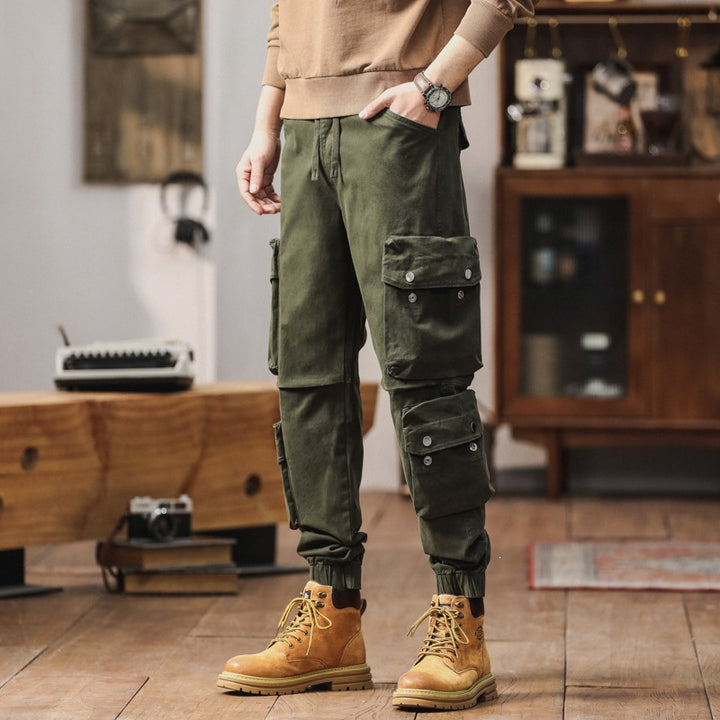 Herren Cargohose mit multifunktionalen Pattentaschen und elastischem Saum Echo Archiv