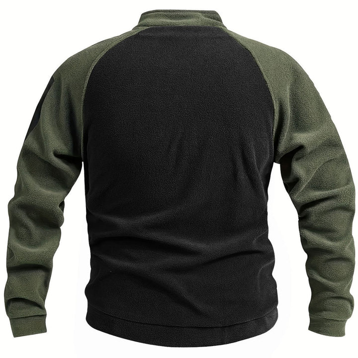 Herren Technischer Fleece-Pullover mit winddichter Frontpaneel und Armtasche Echo Archiv