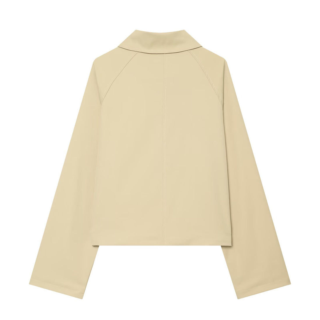 Damen Cropped Übergangsjacke mit Raglanärmeln und Hornknopfleiste Echoarchiv