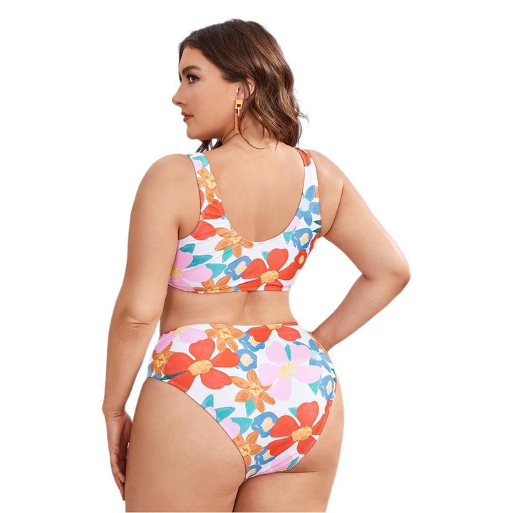 Damen Hochgeschnittenes Bikini-Set mit floralem Design Echo Archiv