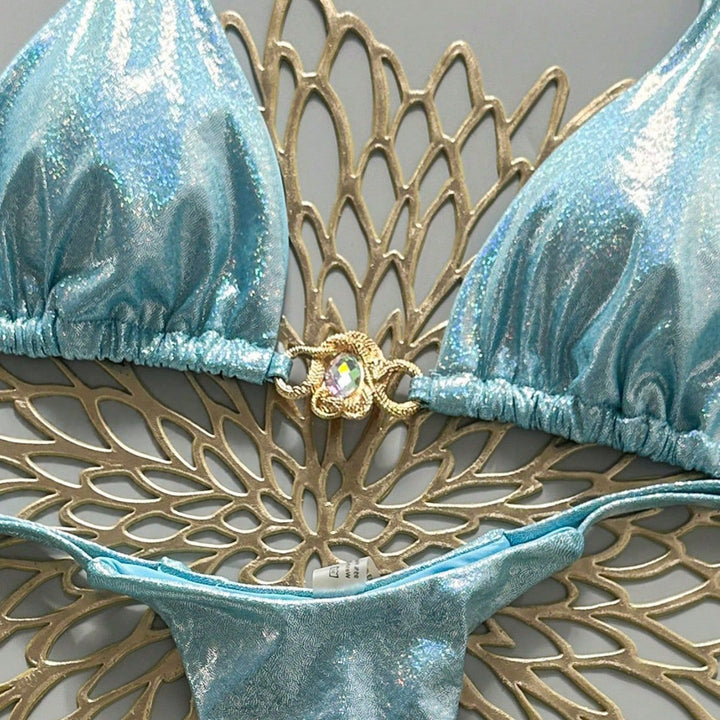 Damen Glänzender Bikini Echo Archiv
