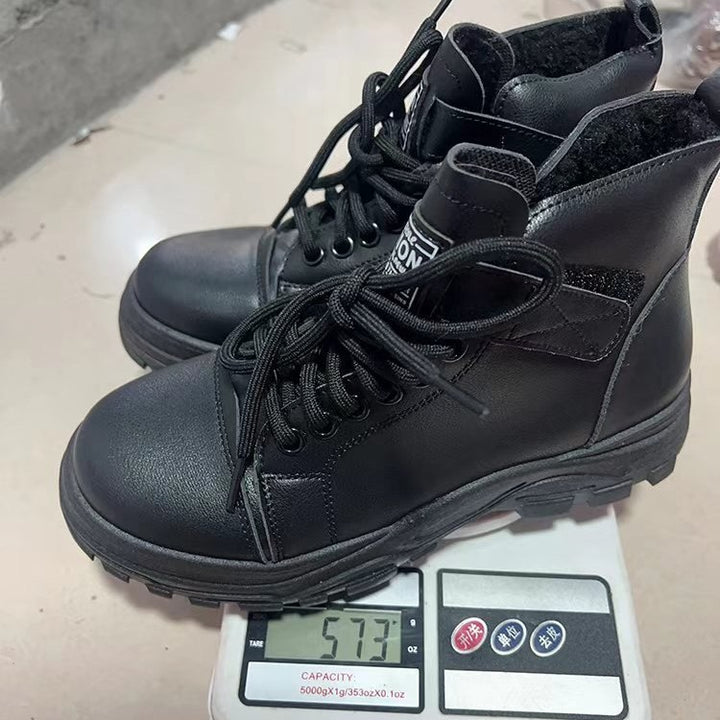 Damen nan modische Plateau-Hightop-Sneaker mit Klettriemen, gepolstertem Komfortfußbett und profiliertem Traktorabsatz Echo Archiv
