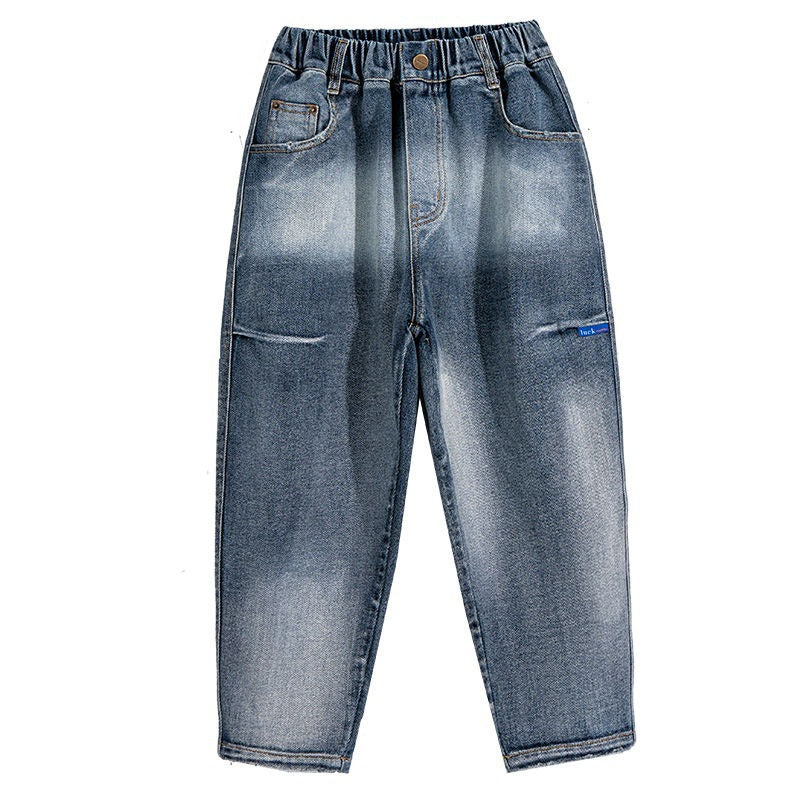 Unisex lässige baggy Jeans mit kreativen Designelementen Echo Archiv