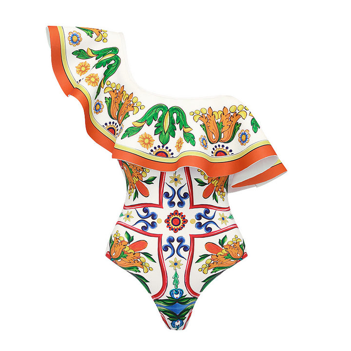 Damen Bikini-Top und Wickelrock Set Echo Archiv