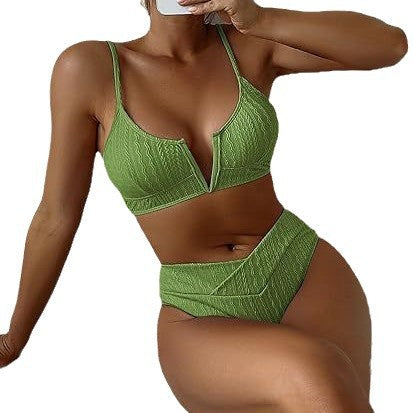 Damen Hochwertiges Bikini-Set mit V-Ausschnitt Echo Archiv
