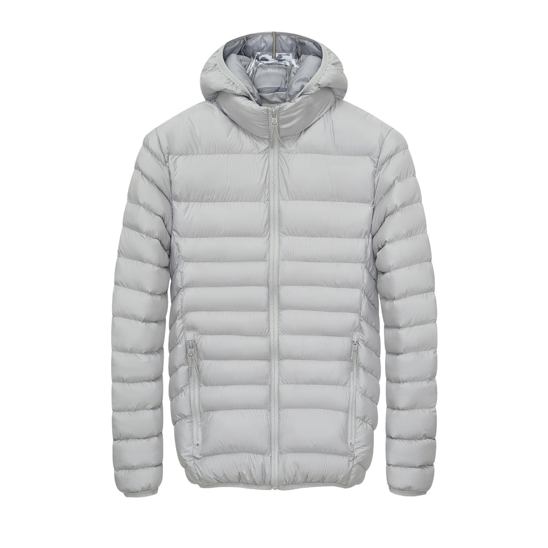 Herren Leichte gesteppte Kapuzen‑Steppjacke mit hohem Kragen, Thermofutter & Reißverschluss Echoarchiv