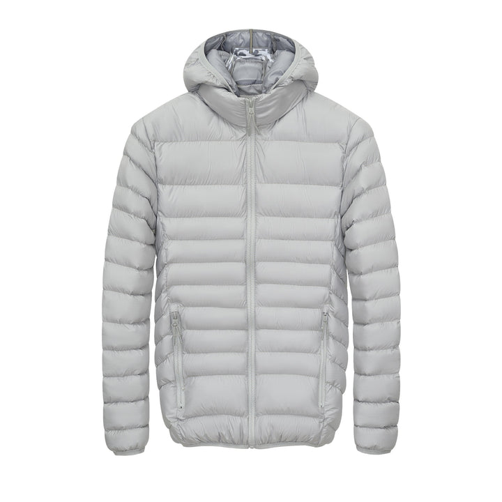 Herren Leichte gesteppte Kapuzen‑Steppjacke mit hohem Kragen, Thermofutter & Reißverschluss Echoarchiv