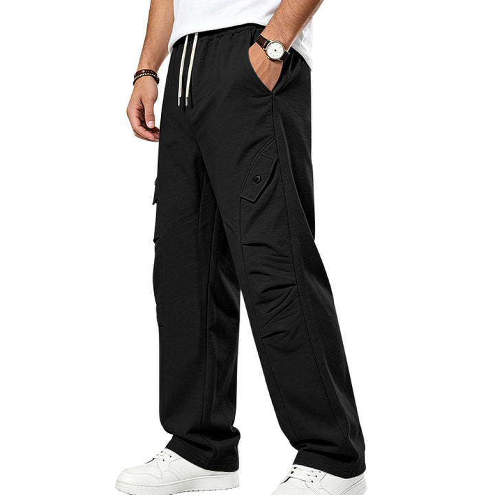 Herren Lässige Cargo-Jogginghose mit Kordelzug und Cut-Out-Details – Bravaro