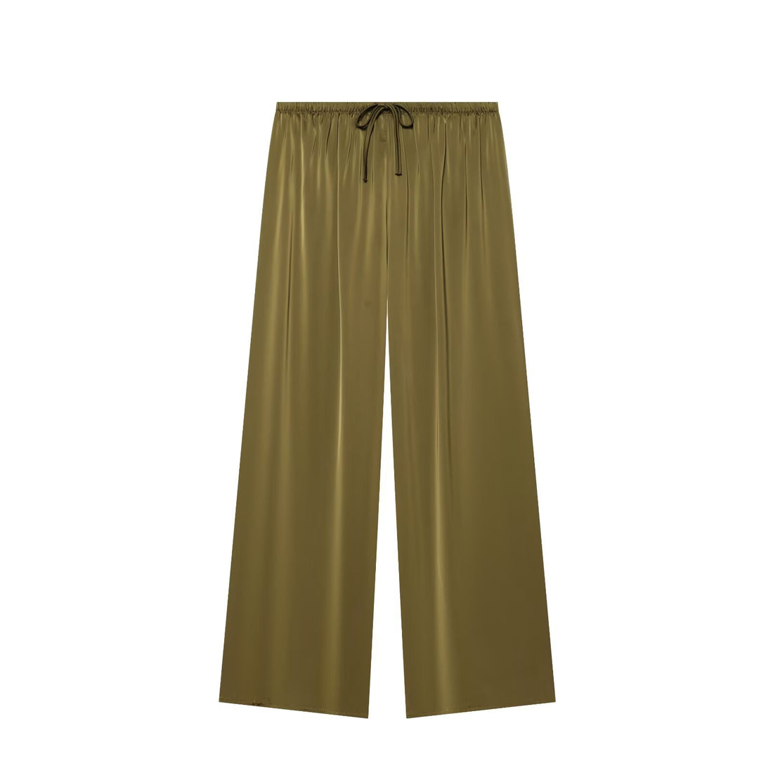 Damen Weite Satin-Palazzohose mit elastischem Tunnelzugbund Echo Archiv