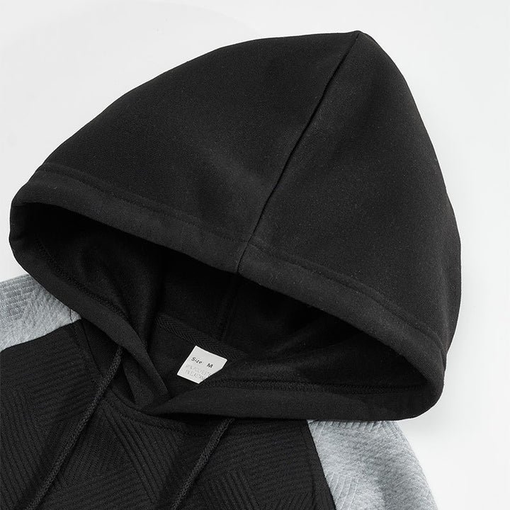 Herren sportlicher Hoodie mit strukturiertem Design und praktischen Taschen Echoarchiv