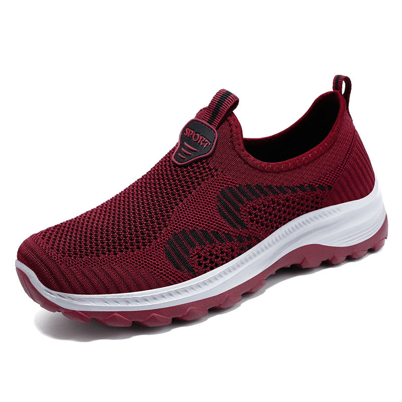 Herren nan elastischer Strick-Slip-On Trekking-Sneaker mit griffiger Profilsohle und ergonomischer Dämpfungssohle Echo Archiv