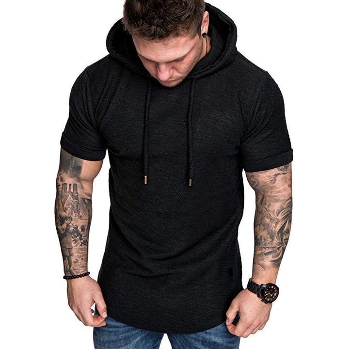 Herren Kapuzen-T-Shirt mit modernem Schnitt und lässigem Design Echoarchiv
