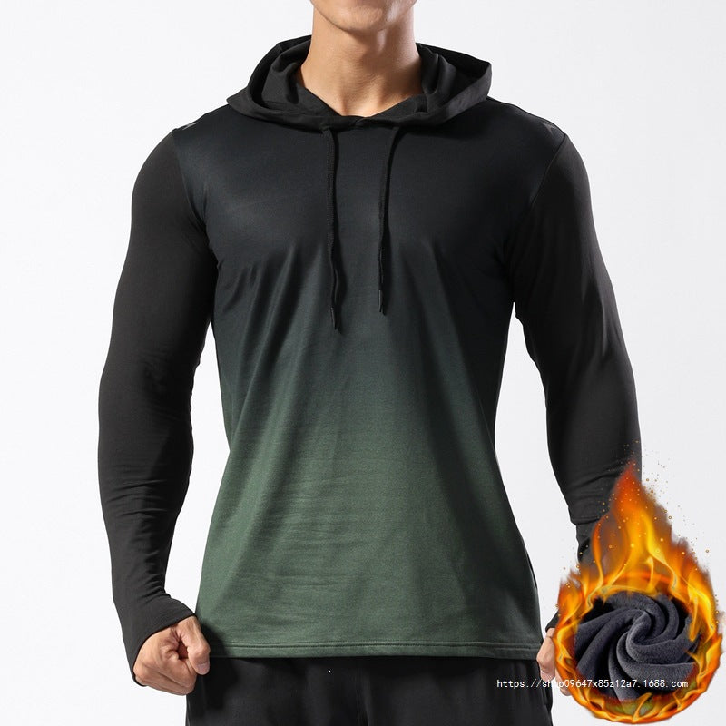 Herren Thermo-Langarm-Hoodie aus Funktionsstretch mit Kapuze, Daumenloch & feuchtigkeitsregulierender Fütterung Echo Archiv