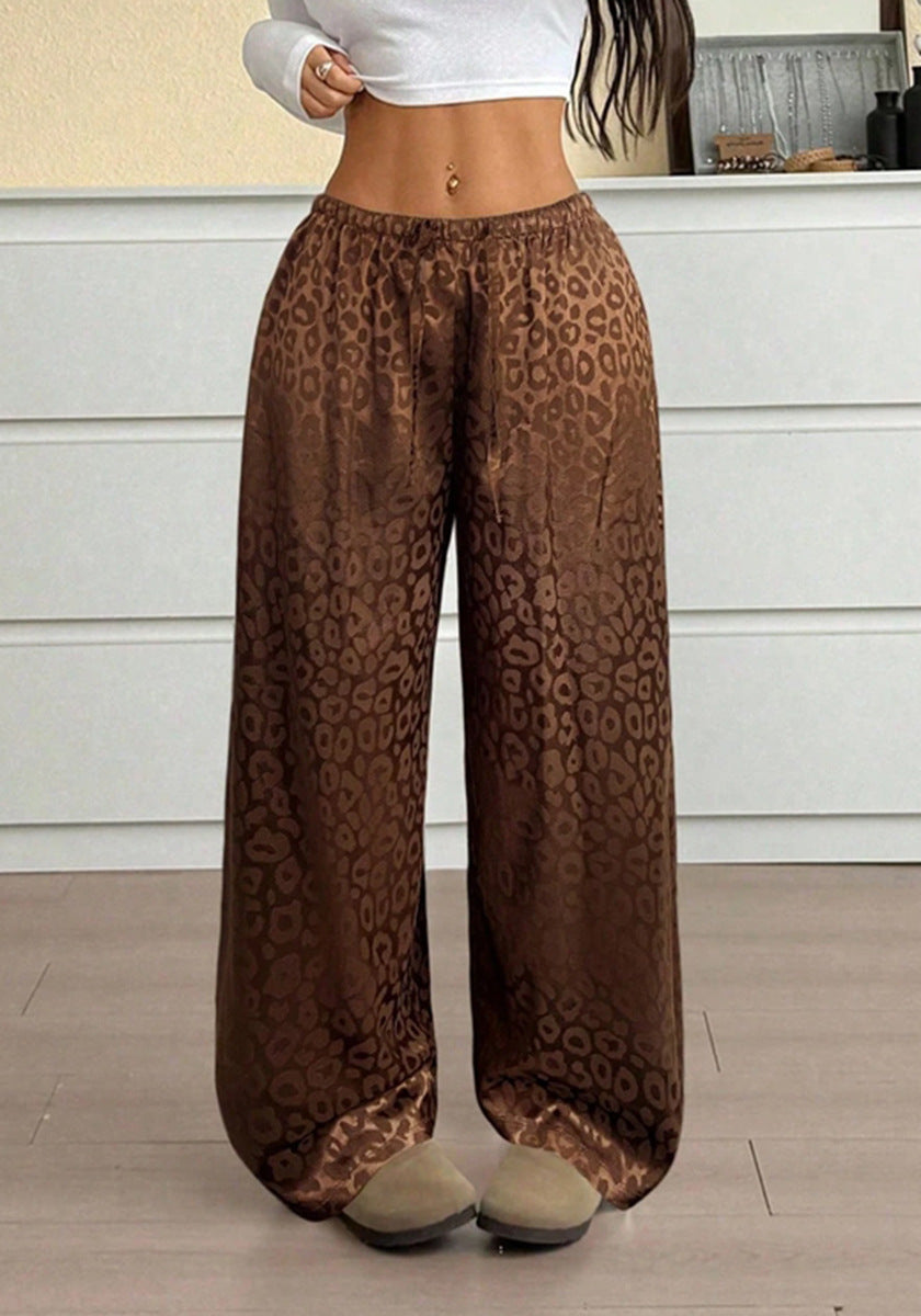 Damen Elegante Weite Leoprint-Hose Echo Archiv
