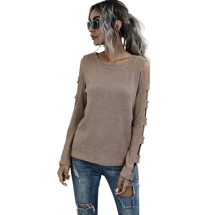 Damen Bequemer Pullover mit Cut-Out-Details Echo Archiv