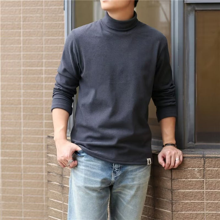 Herren Hochkragenpullover aus weichem Material Echoarchiv