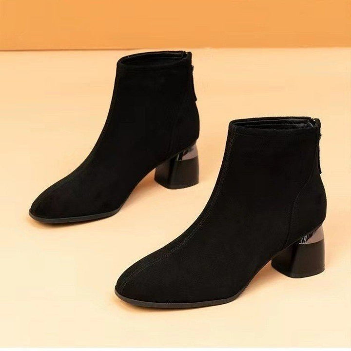 Damen Elegante Veloursleder Stiefeletten Echo Archiv