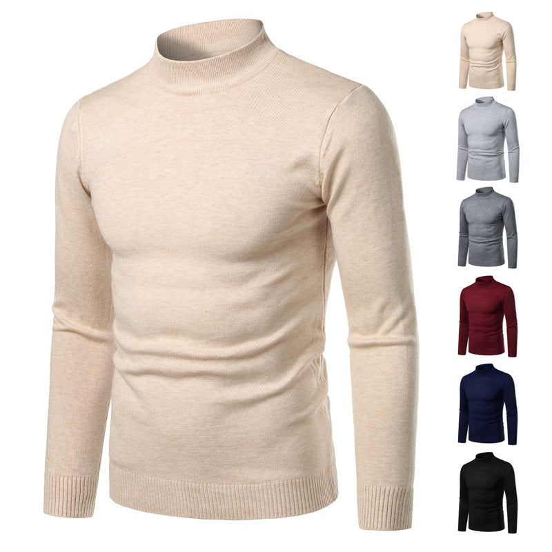 Herren warme Rollkragenpullover aus feinem Strickmaterial Echoarchiv