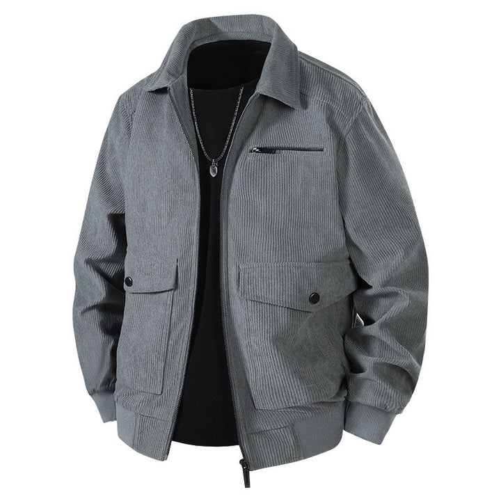 Herren Lässige Cordjacke mit praktischen Taschen Echo Archiv