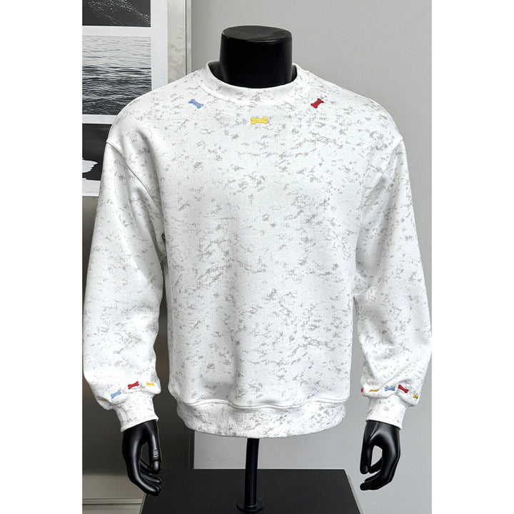 Herren Bequemer Sweatshirt mit Farbigen Akzenten Echo Archive