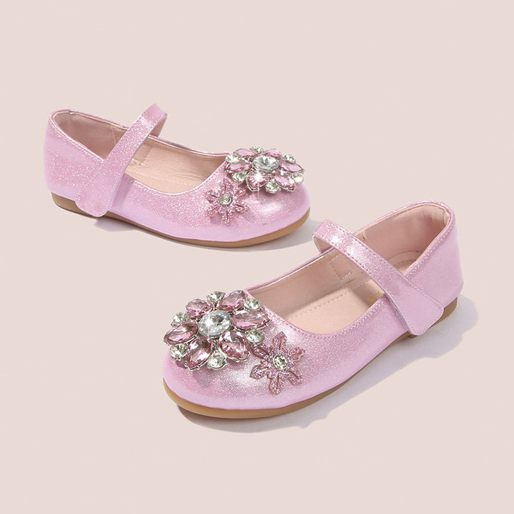 Damen Ballerinas mit glitzernden Blumenapplikationen Echo Archiv