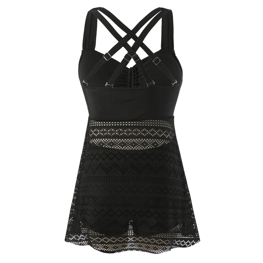 Damen Schwimmkleid mit raffinierter Rückenpartie und sehr elastischer Stoffqualität Echo Archiv
