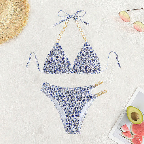 Damen Triangel-Bikini mit eleganten Kettenverzierungen Echo Archiv