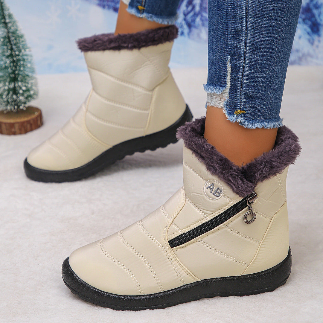 Damen Thermo-Winterstiefel mit kuscheligem Innenfutter und seitlichem Reißverschluss Echoarchiv