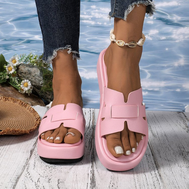 Damen Komfortable Falt-Sandalen mit breitem Riemen und ergonomischer Sohle Echoarchiv