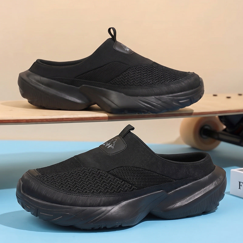 Unisex Slip-On Clog-Sneaker mit dicker Profilsohle und atmungsaktivem Mesh-Oberschuh Echoarchiv