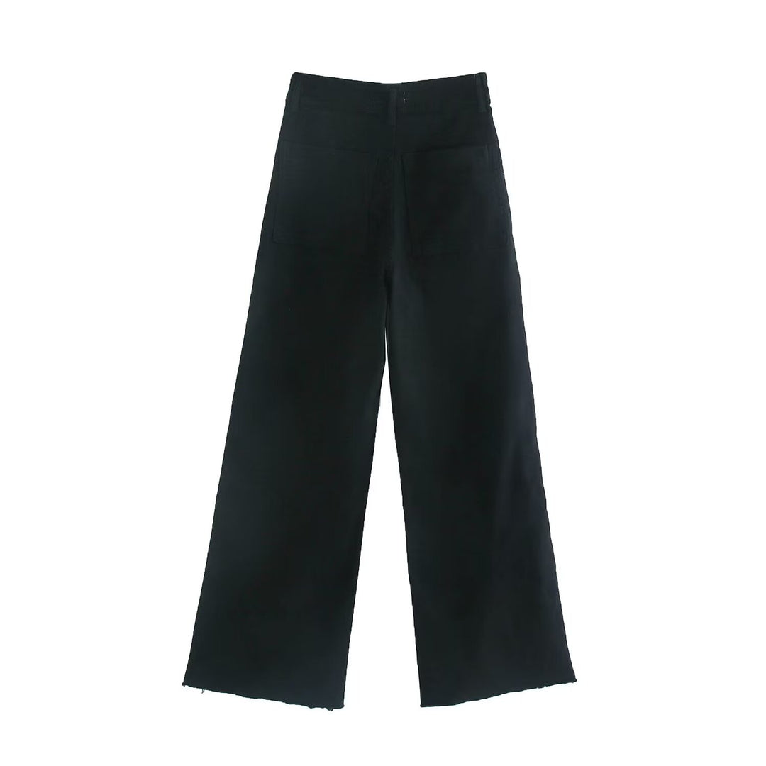 Damen weite High‑Waist Worker‑Hose mit aufgesetzten Gesäßtaschen Echo Archiv