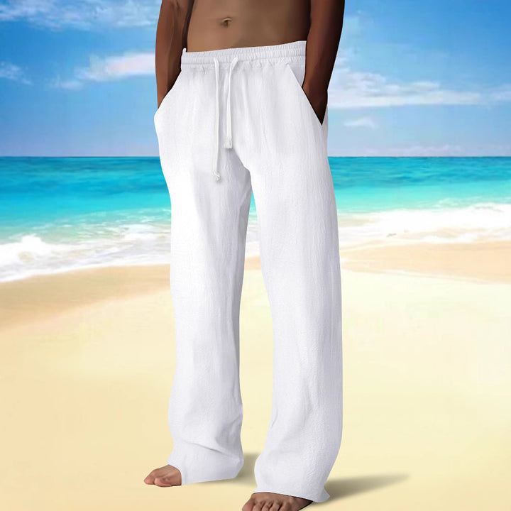 Herren Bequeme Strandhose mit elastischem Bund und praktischen Seitentaschen Echoarchiv