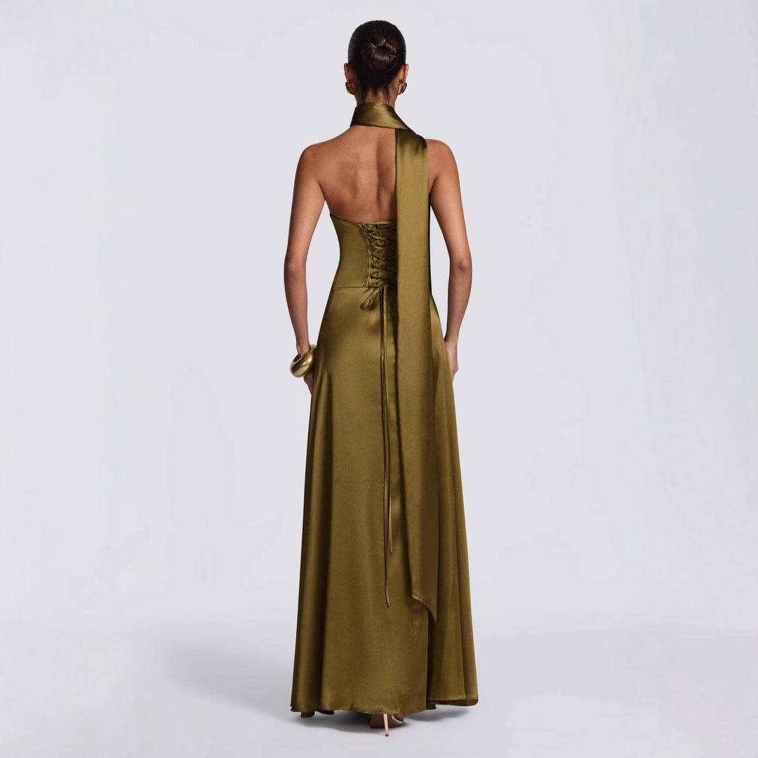 Damen Elegantes und schickes Langarm Abendkleid Echo Archiv