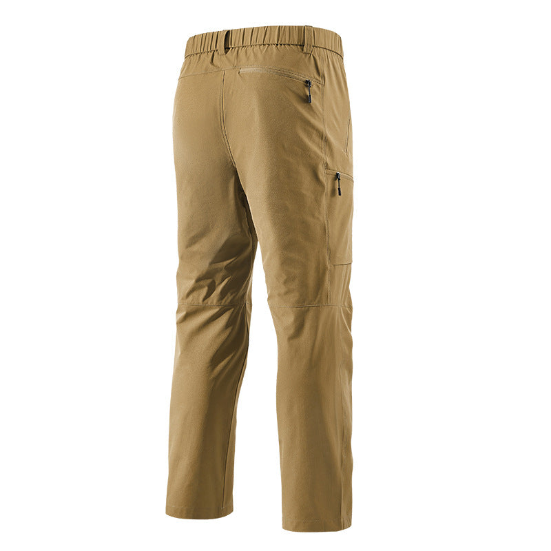 Herren Multifunktionale Cargo-Reisehose mit elastischem Bund, Reißverschlusstaschen und Knieverstärkung Echo Archiv