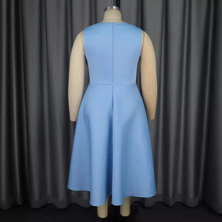 Damen Chiffon Abendkleid mit schimmerndem Oberteil und eleganter Schleifen-Applikation Echo Archiv