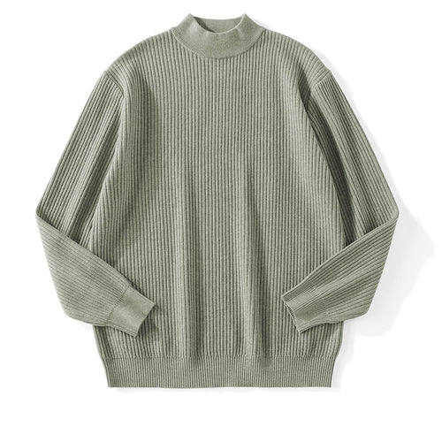 Herren Feinstrickpullover mit Stehkragen – Norvane