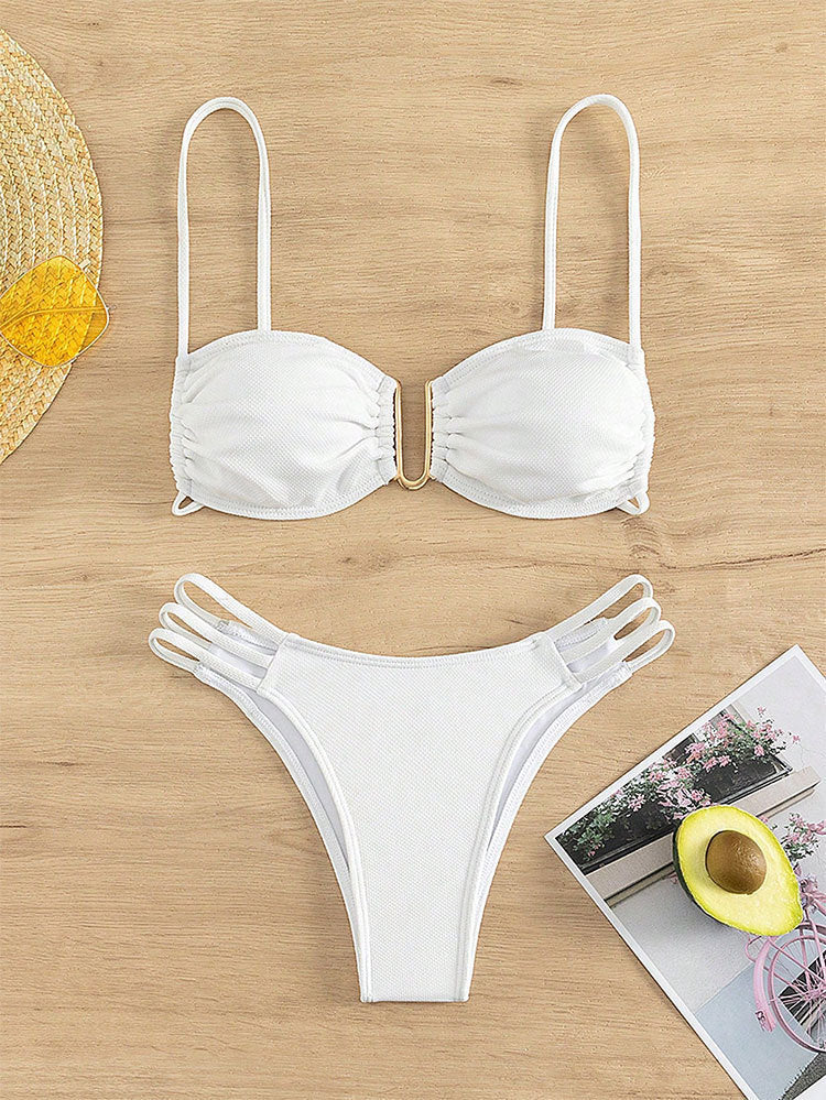 Damen Push-Up Bikini-Set mit elegantem Rüschendesign Echo Archiv