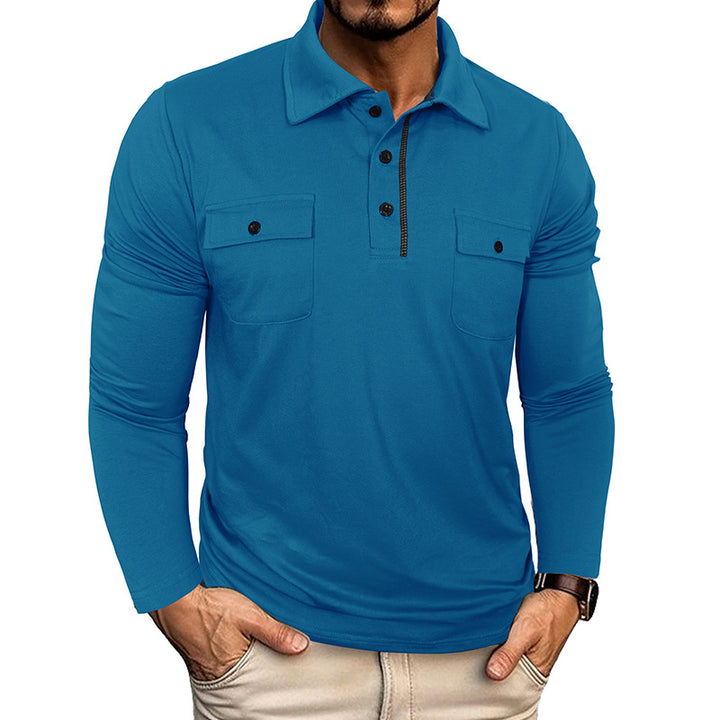Herren Poloshirt mit modischen Taschen Echoarchiv