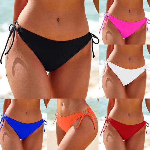 Damen Hochtailliertes Bikini-Höschen mit verstellbaren Seitenschnüren Echo Archiv