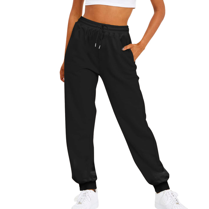 Damen nan komfortable Jogginghose mit Kordelzug Seitentaschen und geripptem Knöchelabschluss Echo Archiv