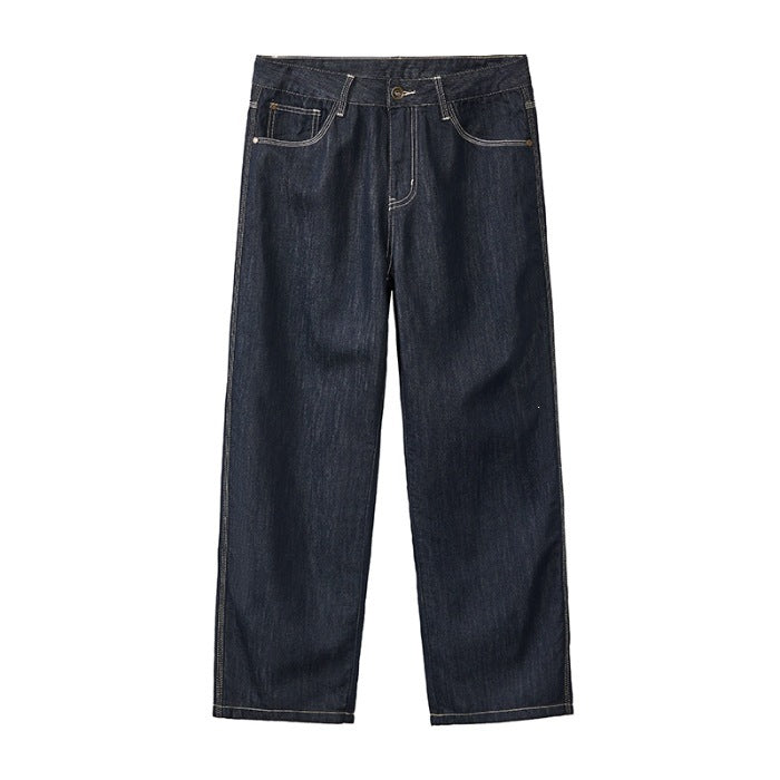 Herren Bequeme und lässige Weit geschnittene Denim-Hose Echo Archiv