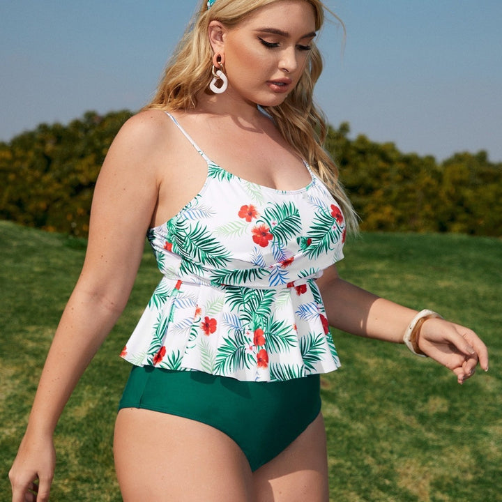 Damen Tankini-Set mit floralem Volant Echo Archiv