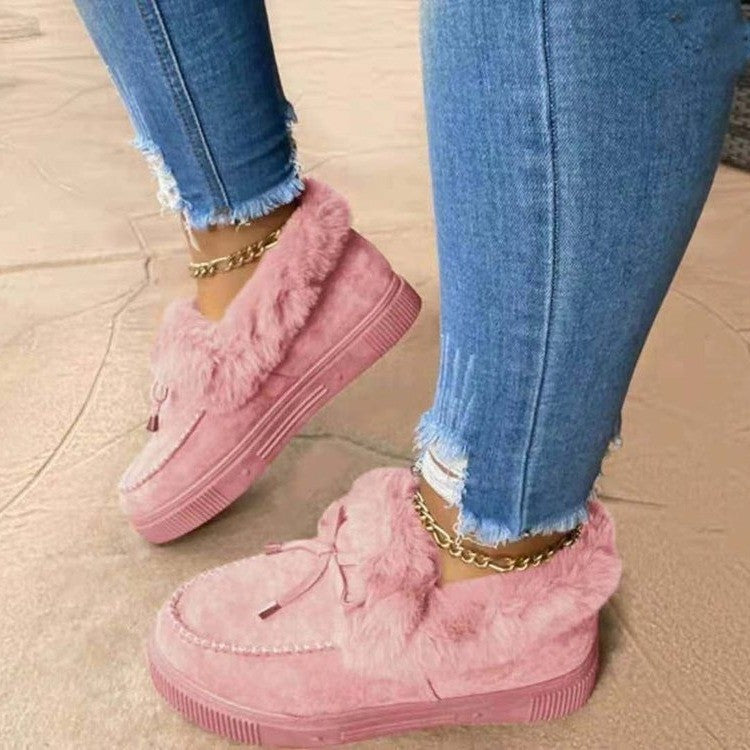 Damen Gefütterte Plateau‑Mokassin‑Sneaker mit Kunstfellkragen und dämpfender Plateausohle Echo Archiv