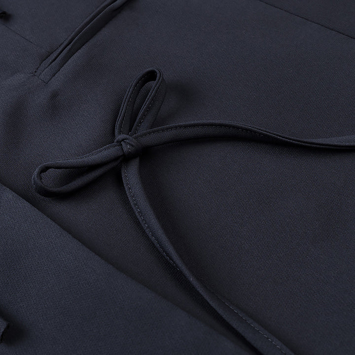 Damen Taillierter Blazer mit dekorativen Schleifen und abgestimmtem Minirock-Set Echo Archiv