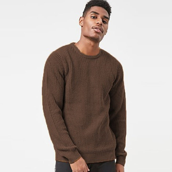 Herren Grobstrickpullover mit strukturiertem Rippdesign und lässiger Passform – Norvane